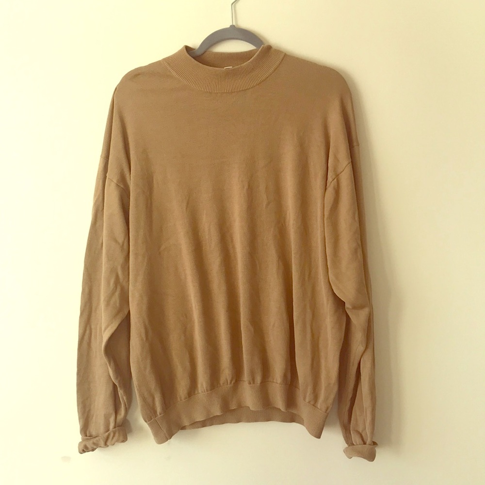 Long sleeve tan pronto-uomo shirt